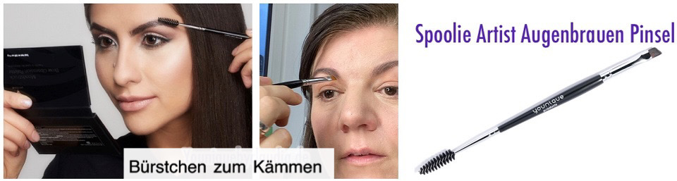 Younique Augenbrauenpinsel mit Kamm Spoolie vegan 