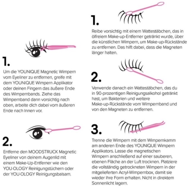 Younique Magnetische Wimpern Magnetic Lashes Eyeliner Abnehmen Schritte Erfahrungsbericht