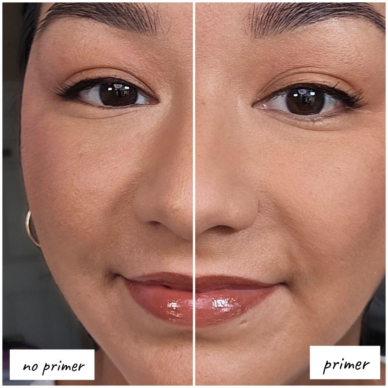 Younique BareYou mattierender Primer mit Weichzeichnereffekt Erfahrung Unterschied Poren und Falten 