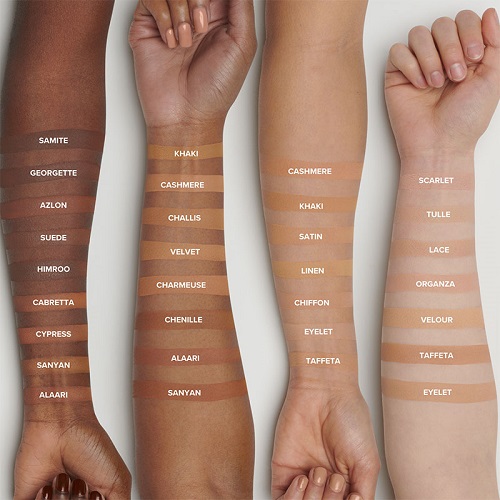 Younique Touch Puderfoundation und Pflege Swatches total