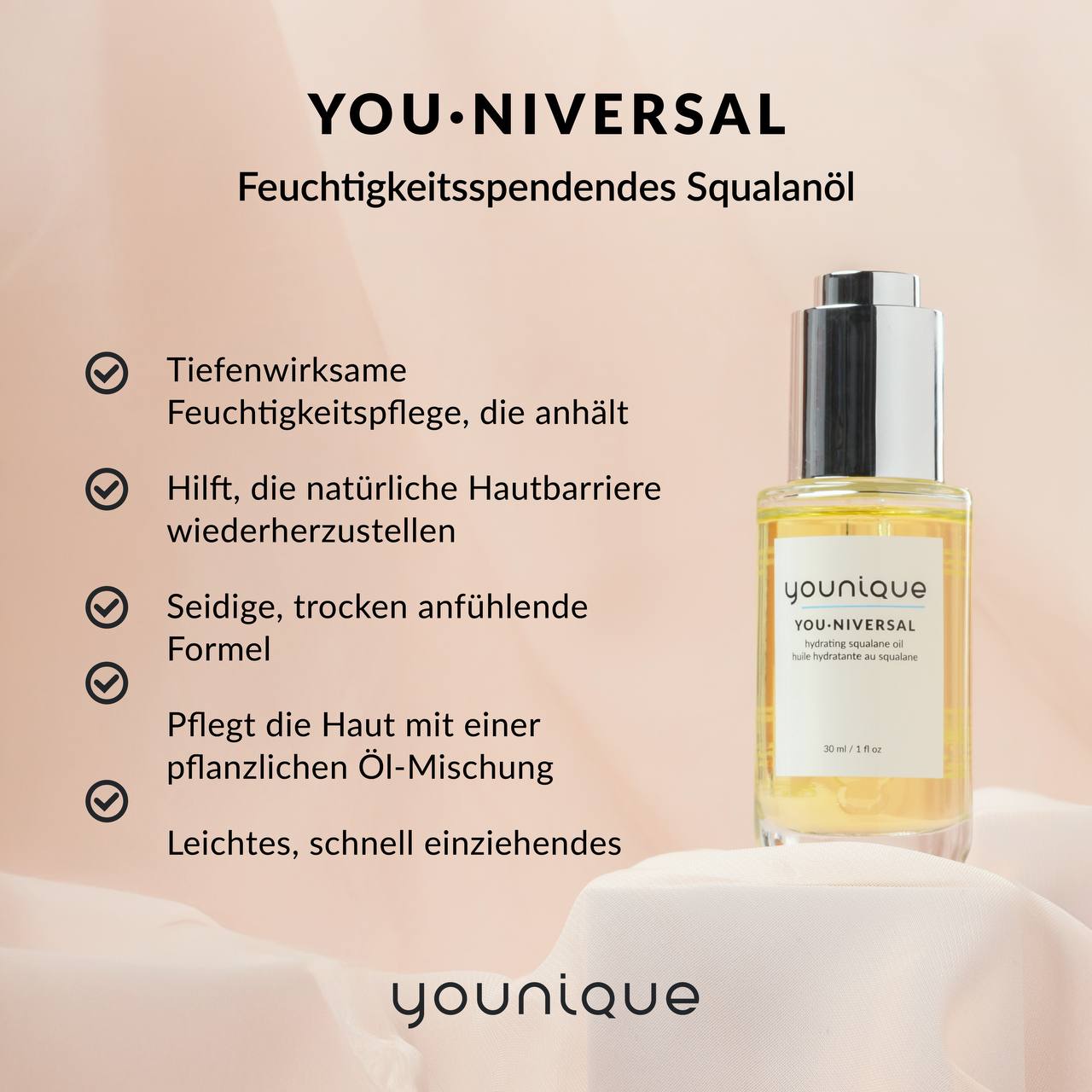 Younique Youniversal feuchtigkeitsspendendes Squalanöl Vorteile