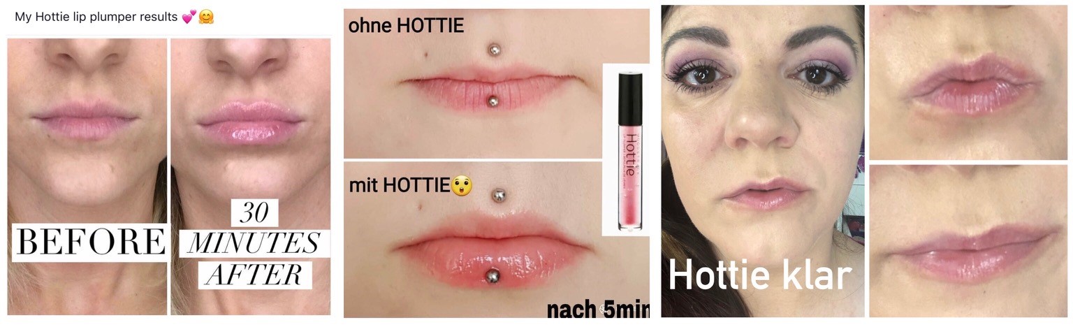 Younique Moodstruck Hottie Lip Plumper Collage
